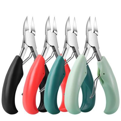 China Right Handed Scissors Wholesale Cuticle Nipper Ingrown Nails Trimmer Stainless Steel Cutting Edge Nail Nipper Good Quality for sale