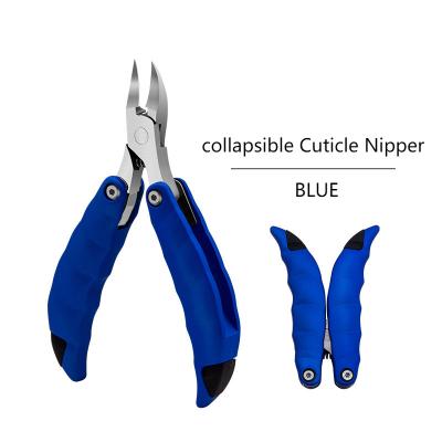 China Right Handed Scissors Wholesale Nipper Collapsible Nail Dead Skin Cuticle Remover Cutter Pliers Manicure Pedicure for sale