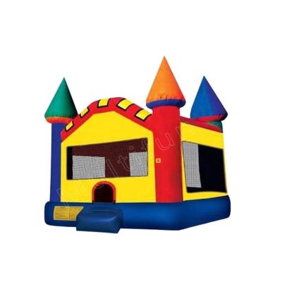 China 0.55mm Plato PVC Tarpaulin 15ft*15ft Modular Commercial Inflatable Castle Bounce House for sale