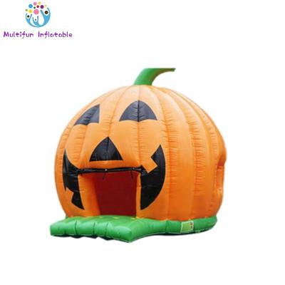 China 0.55mm PVC Tarpaulin Plato Halloween Decoration Inflatable Pumpkin Bounce House Carnival Bouncer For Party for sale