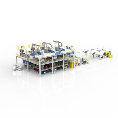 China Disposable Face Mask Making Fully Automatic PP SSS Spunbond Non Woven Fabric Making Machinery For For Diapers for sale