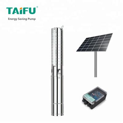 China Small Submersible Solar Water Pump 300m High Head Meters With Automatic Pressure Controller for sale