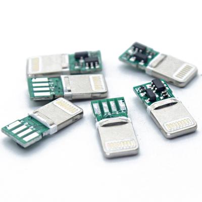 China PCB 8-Pin Usb A Lighting Type C Universal IC Connector Standard With Male PCB Board 8pin Diy Lightning Connector for sale