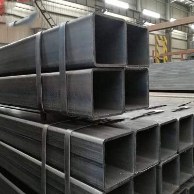 China Q235 Carbon Steel Q235 Carbon Steel Section Square Pipe Liquid Pipe Black Hollow Carbon Steel Square Pipe for sale