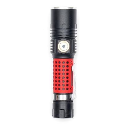 China Rising Working Outdoor Tactical Torch Climbing Waterproof Camping Emergency Flash Light Rotate Zoom XHP50 Led Usb Rechargeable Flashlights With Pen Clip for sale