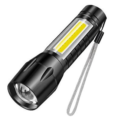 China Rising COB Rechargeable Led Climbing LED Mini Hand Torch Light USB Flashlight 3 Modes Camping Emergency Aluminum Alloy Cheap Focus Portable Waterproof Buzz Current for sale