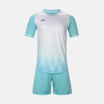 China Breathable and quick-drying soccer club set jersey soccer youth custom uniform square for sale