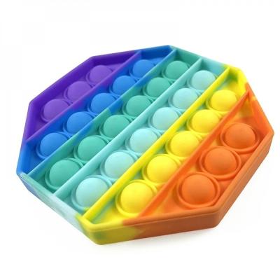 China Rainbow Ask for Reset Multiple Effort Bubble Squishy Bubble Plays Rainbow Pop Up Squishy Sensory Toy Autism for sale