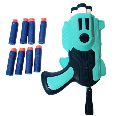 China Cool Appearance Ask Discounts 4 Hole Firing Pistol Small Shooting Boy Set Toy Gun New Small Bullet Continues Soft Practice Cartoon for sale