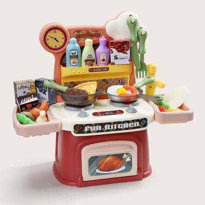 China Safety Ask Interesting Handing Simulation Cookware Set Toys Pretend Toys Kitchen Toys Set For Kids for sale