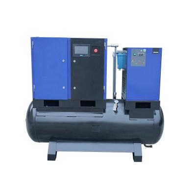 China High Quality Lubricated AC Inverter Ace Electric Silent Industrial Rotary All-in-One Screw Air Compressor Machine Price for sale