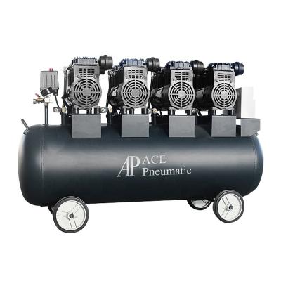 China ACE Compressor Portable Oil Free Mini Spray Paint Silent 8 Bar 120 Liter Electric Air Compressor Oil Free Machine for sale