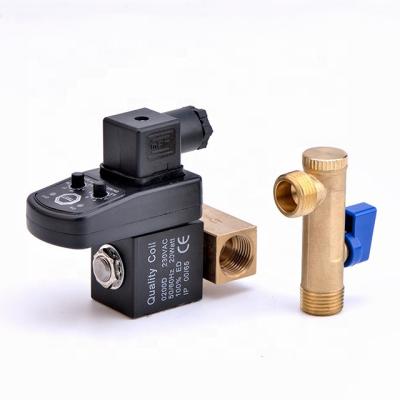 China Air Compressor Electric Solenoid Valve 1/2