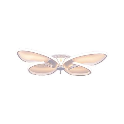 China Surface Mounted 2020 Sales Led Butterfly Shape Kids Room Dimmable Aluminum Ceiling Lamp Led Ceiling Light for sale