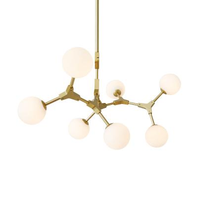 China Modern Simple Pendent Acrylic Hanging Dining Room Light Adjustable Gold Led Pendant Lamp for sale