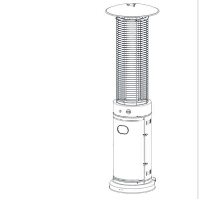 China Stocked 13 Kw Hot Wholesale Brilliantly Alluring Basic Patio Heater for sale