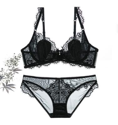 China Bow China Manufacture Quality Sexy Lingerie Women Girls Lace Underwear Set for sale