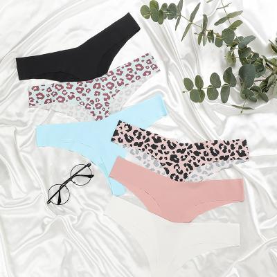 China European and American ice silk one-piece traceless pure quick-drying triangle cotton women's QUICK-DRY panties for sale