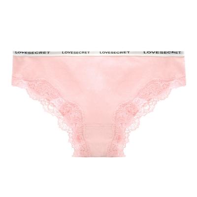 China Anti-static letter lace cotton low-waist panties ladies underwear girls breathable ultra-thin sexy briefs for sale