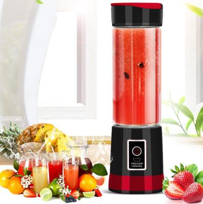 China 2022 6 Blades Household Rise 500ML Glass Bottle High Quality Portable Mini Mixer Blender Fruit Juicer for sale