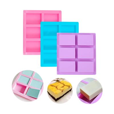 China Sustainable Silicone Cake Mold Silicone Soap 100ml Handmade Soap Mold Rectangular Handmade Soap Mold For DIY for sale