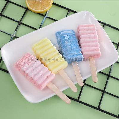 China 2021 Viable New 4 Hole Popsicle Barrel Diy Dessert Tray Popsicle Silicon Ice Cream Mold Set for sale