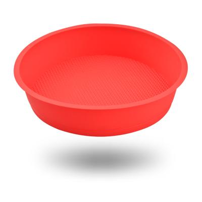 China 2021 New Viable Wholesale OEM Silicone Round Cake Baking Pan Baking Tools Simple Cake Pan Silicone Mold for sale