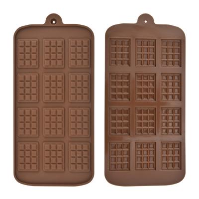 China Viable Silicone 12 Chocolate Fondant Even Molds DIY Candy Mold Cake Decorating Tools Kitchen Baking Accessories for sale