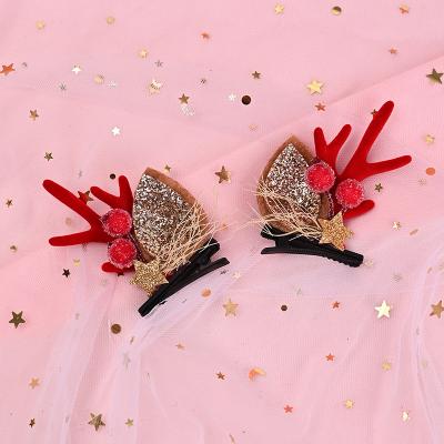 China Christmas Party Hairpin Cute Party Decoration Girl Hair Claw Key Clips Wholesale for sale