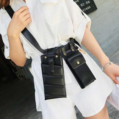 China 2020 Water Proof Black Waist Bag Ladies Pack Luxury Pussy Designers Fashion Leather Belt Bags for sale