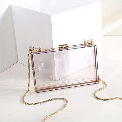 China Wholesale Fashionable Party Women Evening Bag Fashion Acrylic Clear Clutch Evening Clutch Bag for sale