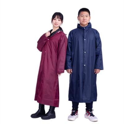 China 100% Fisherman Raincoat Waterproof Peva Raincoats 100% Unisex Waterproof Raincoat Red Blue /Windproof/Eco-friendly/Durable/Soft Hooded for sale