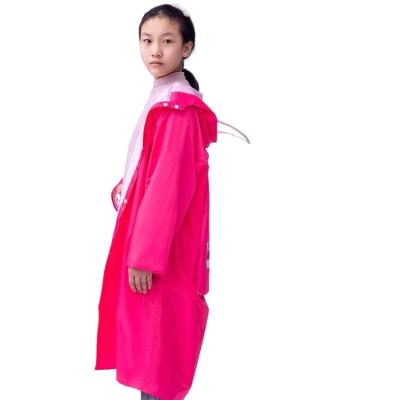 China Bachelor's New Waterproof Clothing Children's Winter Raincoat, Blue Pink Student Lightweight Kids Rain Poncho for sale