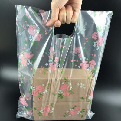 China Recyclable Plastic Shopping Tote Bag LDPE Die Cut Plastic Sachet for sale