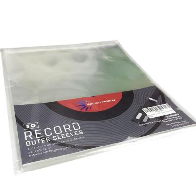 China 12 Inch Recyclable Crystal Clear Plastic CD Vinyl Record Vinyl Record Sleeves Protect Packing Bag for sale