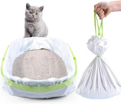 China Safety Liners Cat Litter Box Liners Disposable Sifting Cord Kitty Litter Pan Bags Large for sale