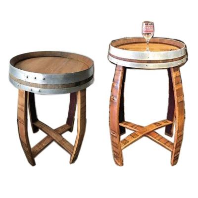 China Viable Oak Wine Barrel Furniture Wooden Barrel Table Whiskey Furniture for sale