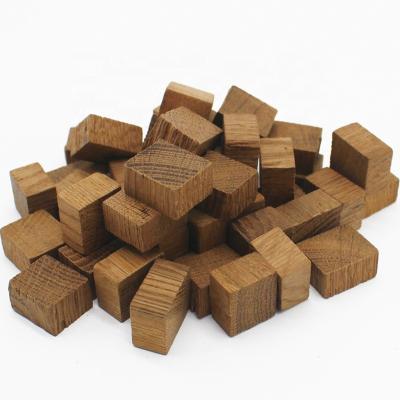 China Wine Oak Aging Wood Chips Block Whiskey Wood Chip For Wine for sale