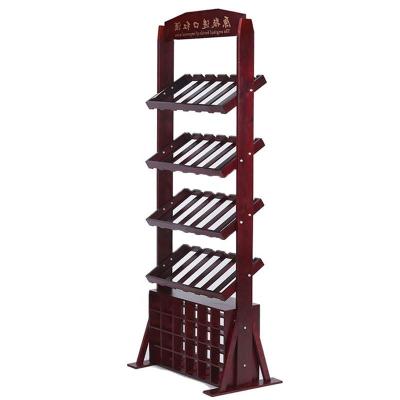 China Sustainable Holds 48 Bottles Freestanding Floor Wooden Wine Rack for sale