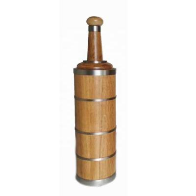 China Super fast and ages increases the smooth flavor in just a few weeks wooden bottle 750ml oak whiskey barrel bottles for FAST wine aging for sale