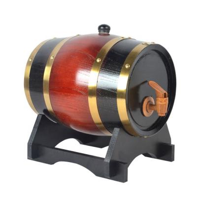 China With Tinefoil Bag Liner 5L Wooden Barrels With Liner Handcrafted Oak Whiskey Oak Aging Barrel For Wine for sale