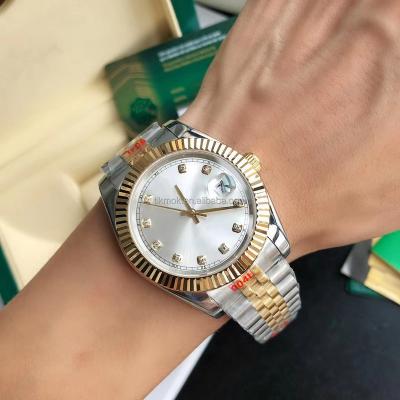 China 3A date quality top watch price brands automatic luminous stainless steel movement watch business automatic mechanical watch for sale