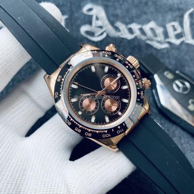 China Best Automatic Mechanical Movements Rose Gold Case Watches Date Watch 5 Colors Automatic Luxury Watch New For Men for sale