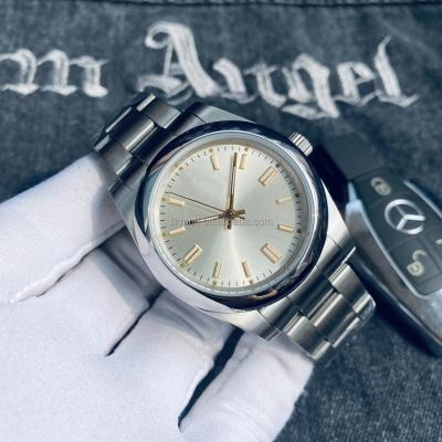 China Luxury Silver Case FOB Date 316L Stainless Steel Champagne Dial Wrist Watch Automatic Date Mens Watches Top Mechanical Watches for sale