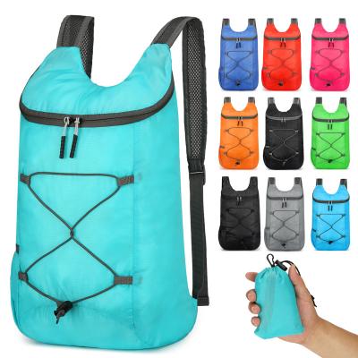 China Waterproof TS Factory Wholesale Outdoor Folding Bag Ultra-Light Foldable Travel Bag Waterproof Hiking Cycling Sports Backpacks for sale