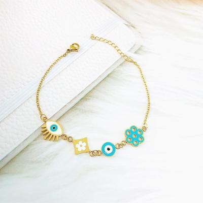 China Luxury Hiphop Star Gold Jewelry 2022 Anklet Chain 18K Gold Plated Anklets For Women for sale