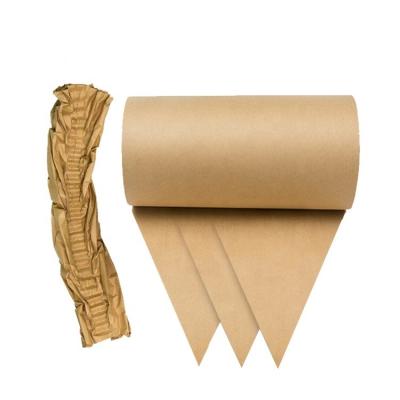 China Biodegradable Zero Fill Cushion Roll For Packaging Cushioning Kraft Paper for sale