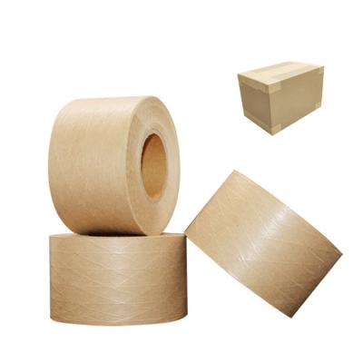 China Biodegradable Biodegradable Packaging Kraft Paper Logo Wet Buffalo Customized Rubber Band 48MM*100M for sale