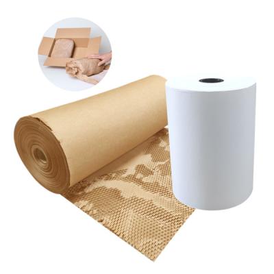 China Recyclable Fire Retardant Honeycomb Paper Kraft Wrapping Cushioning Paper for sale