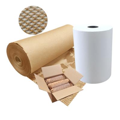 China New Materials Pack Paper Recycled Brown Honeycomb Compostable Paper Recycled Paper for sale